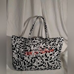 Diane Von Furstenberg Tote Bag 50th Anniversary Crossword Print Large Packable